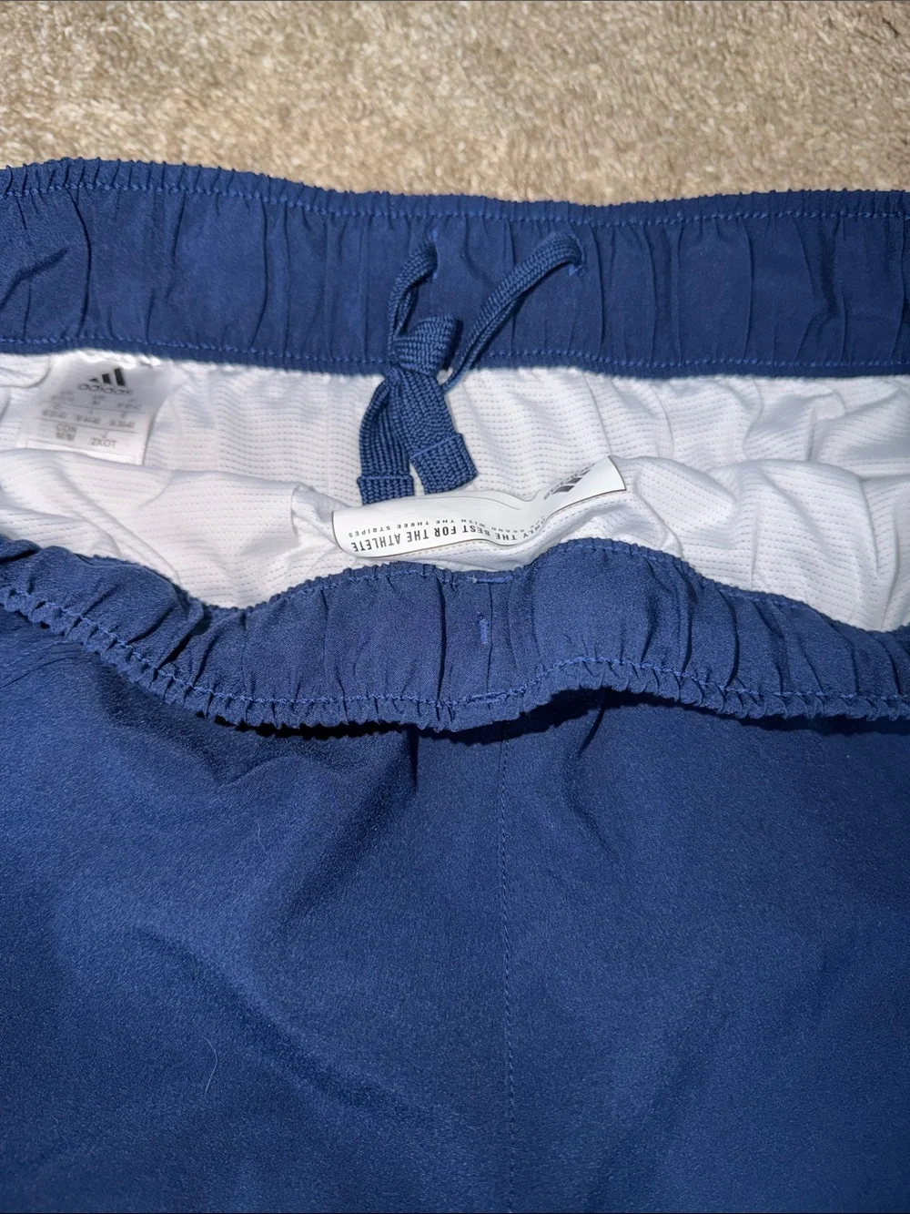 Adidas Navy Blue Athletic Shorts
